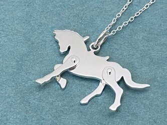 Wood Horse 2 Pendant Silver (Order Production)の画像