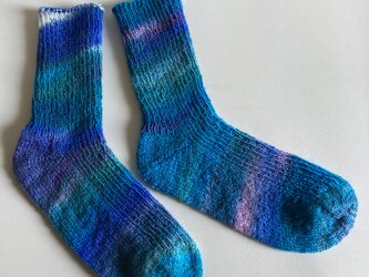 手編み靴下【ショッペル手染めヴンダークレックス 2431 富士の光】の画像
