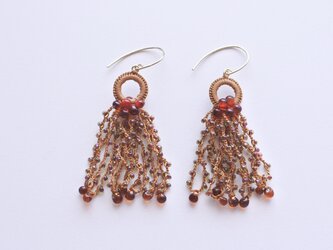 Tassel pierce Brown タッセルピアス　ブラウンの画像