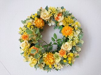 happy yellow wreathの画像