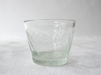 再生ガラスそばちょこ　モールｰ透明（太田潤）の画像