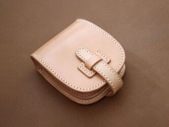 本革サドルレザーの二つ折財布【受注製作】の画像