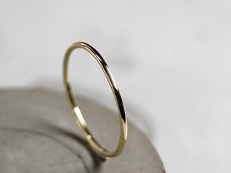 鏡面 K18YGイエローゴールドプレーンリング 1.0mm幅 ミラー｜K18YG RING｜514の画像