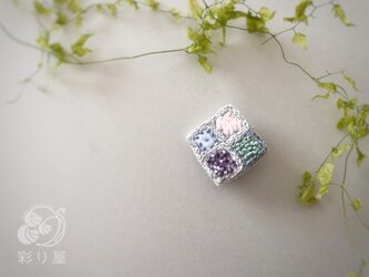 ブローチ【紫陽花】ピンクの画像
