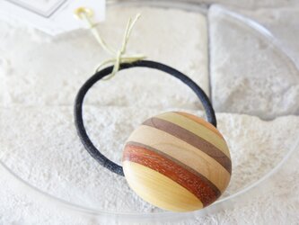 木のいろ、寄せ木の髪かざり　"petits fours" h-14の画像