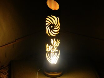 竹ランプ　〜〜華流〜〜　竹灯籠　竹灯り　癒しの画像