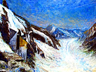 アレッチ氷河の画像