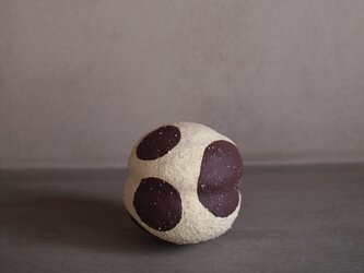 【土のオブジェ・土鈴】　芋形　円文の画像