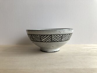 茶碗(ヘリンボーン・白）の画像