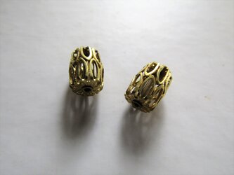 透かし真鍮ビーズsetno2 vintage material　の画像