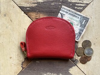 Semicircle Small wallet (RED)の画像