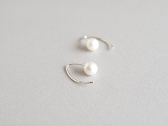〔Silver925〕淡水パールマーキピアス(TM-E130)の画像