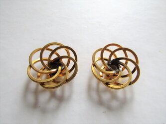 花びら縁枠パーツset　vintage materialの画像