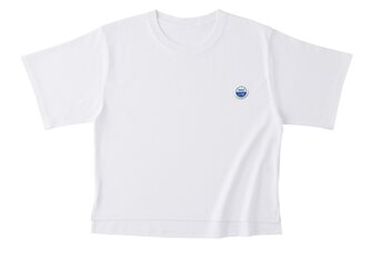 ウィメンズオーバーTシャツ【ホワイト】 WED  HYM 刺繍ワッペンの画像