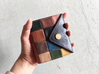 PATCHWORK TRIANGLE MINI WALLETの画像