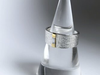 K18YG / SV950 diamond ringの画像