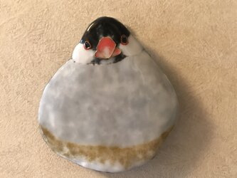 七宝　文鳥　壁掛け　一輪挿しの画像
