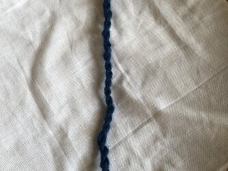手紡ぎ糸 藍染ダニーデン羊(濃色)Eの画像