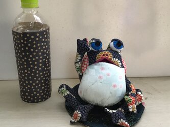 藍色のカエルの画像