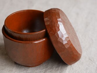 一汁一菜セット 朱黄口　#0336の画像