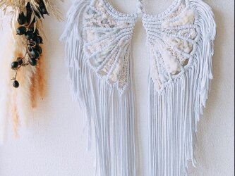マクラメ/ wing tapestry【white】の画像