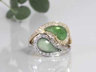 Diamond & Jadeite Set Ringの画像