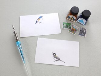 一筆箋 小鳥の画像