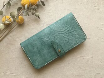 イタリアンレザーiPhoneケース/forest/ flap beltの画像