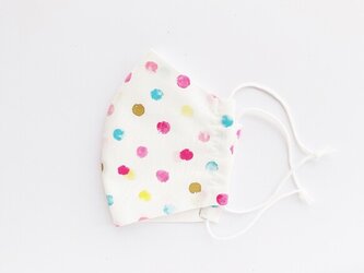 おはじきみたい＊コロコロ水玉夏マスクの画像