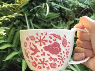 マグカップ―kakiotoshi red “ニゲラが咲く頃 ”の画像