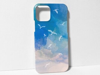 iphone【空と鳥】スマホケースの画像