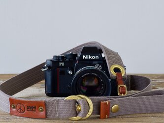 Ring strap リングカメラストラップ（グレー）受注生産の画像