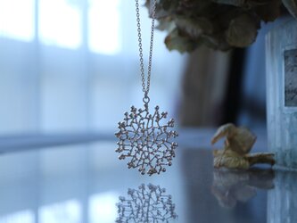 Silver necklace「firework」の画像
