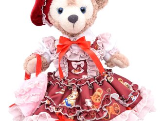 シェリーメイ 服 コスチューム くまちゃんドレス ボルドー 本体無 Sサイズ用 送料無料の画像
