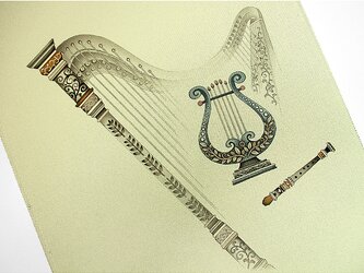 名古屋帯（ハープ・竪琴・リコーダー）の画像