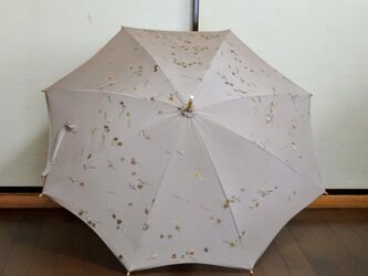 着物から作った日傘の画像
