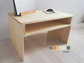 色が選べる　70×45cm ロータイプデスク （在宅勤務/作業台/PC台）の画像