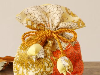 着物　巾着　菊文　幸せを呼ぶFUGUROの画像