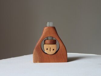 木の花瓶【カバ】の画像