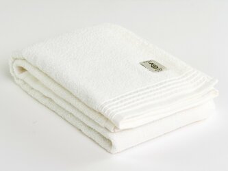 【NOKORI-FUKU のこり福】Pure Towel 無垢ホワイト バスタオルの画像