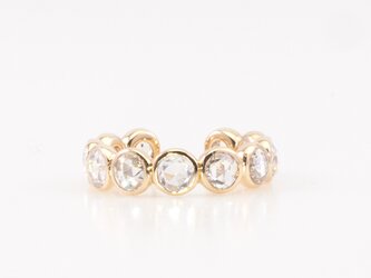 Round rosecut diamond ear cuff / shineの画像