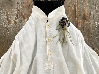 『　細葉濃紫suMire   』装飾布花suMire-bouquet布花コサージュの画像