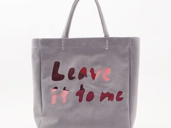 leave it to meバッグ（グレー）/36×29×9/人工皮革/HB030の画像