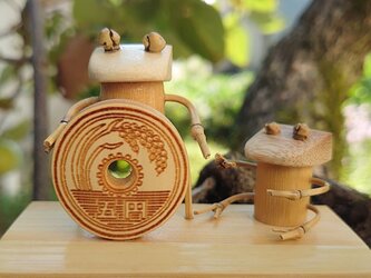 竹細工～ごえんカエルの画像