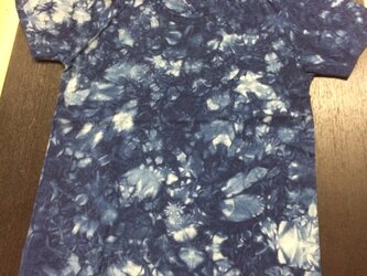 天然藍染半袖Tシャツ つまみ染め (S〜４L)の画像