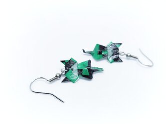 オリガミピアス・子猫　Origami Earrings Kitten(z01chat2c)の画像