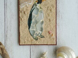 Seaglass walldecoration オウサマペンギンの画像