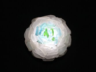 シーグラス　花びらのテーブルランプ-13の画像