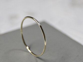 鏡面 K10イエローゴールドプレーンリング 0.8mm幅 ミラー｜K10YG RING｜581の画像