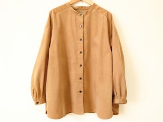 オーバーシャツ コーデュロイ キャメルブラウン Ｍ～Lサイズの画像